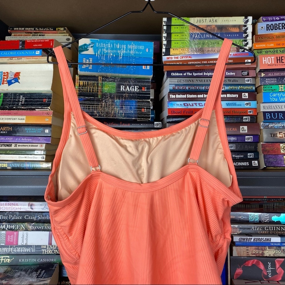 Women's Cotton On Body Swimwear Plus Size 22 Orange Sleeveless One-Piece - Picture 7 of 12